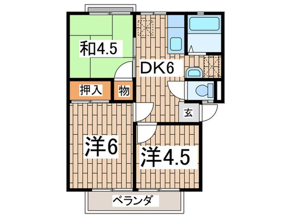 ファミール森崎の物件間取画像